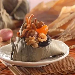 竹南懷舊肉粽-黃金鮮魷粽3粒裝