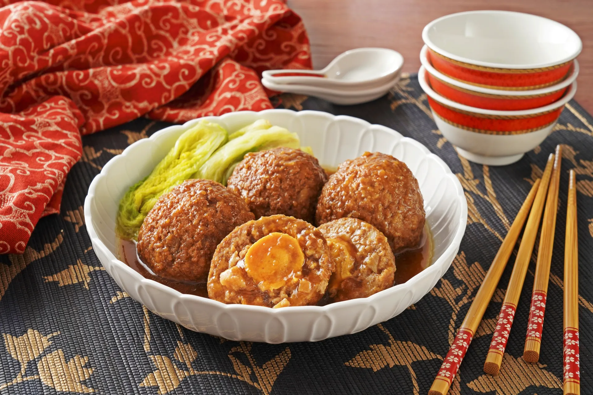 竹南懷舊-芋香金沙獅子頭