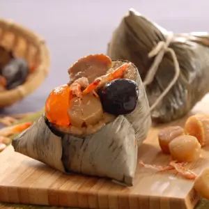 竹南懷舊肉粽-北海道干貝粽3粒裝