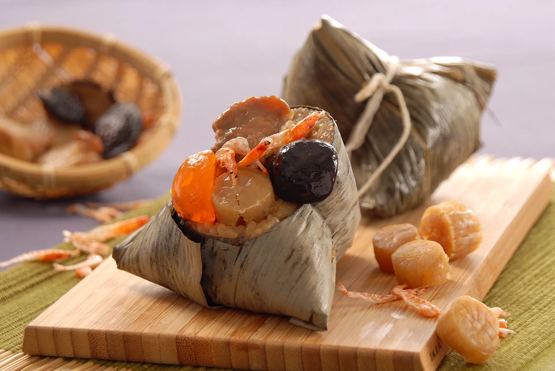 竹南懷舊肉粽-北海道干貝粽3粒裝